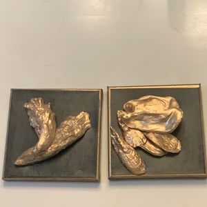 Two handmade pictures with shells from the Lowcountry Of South Carolina